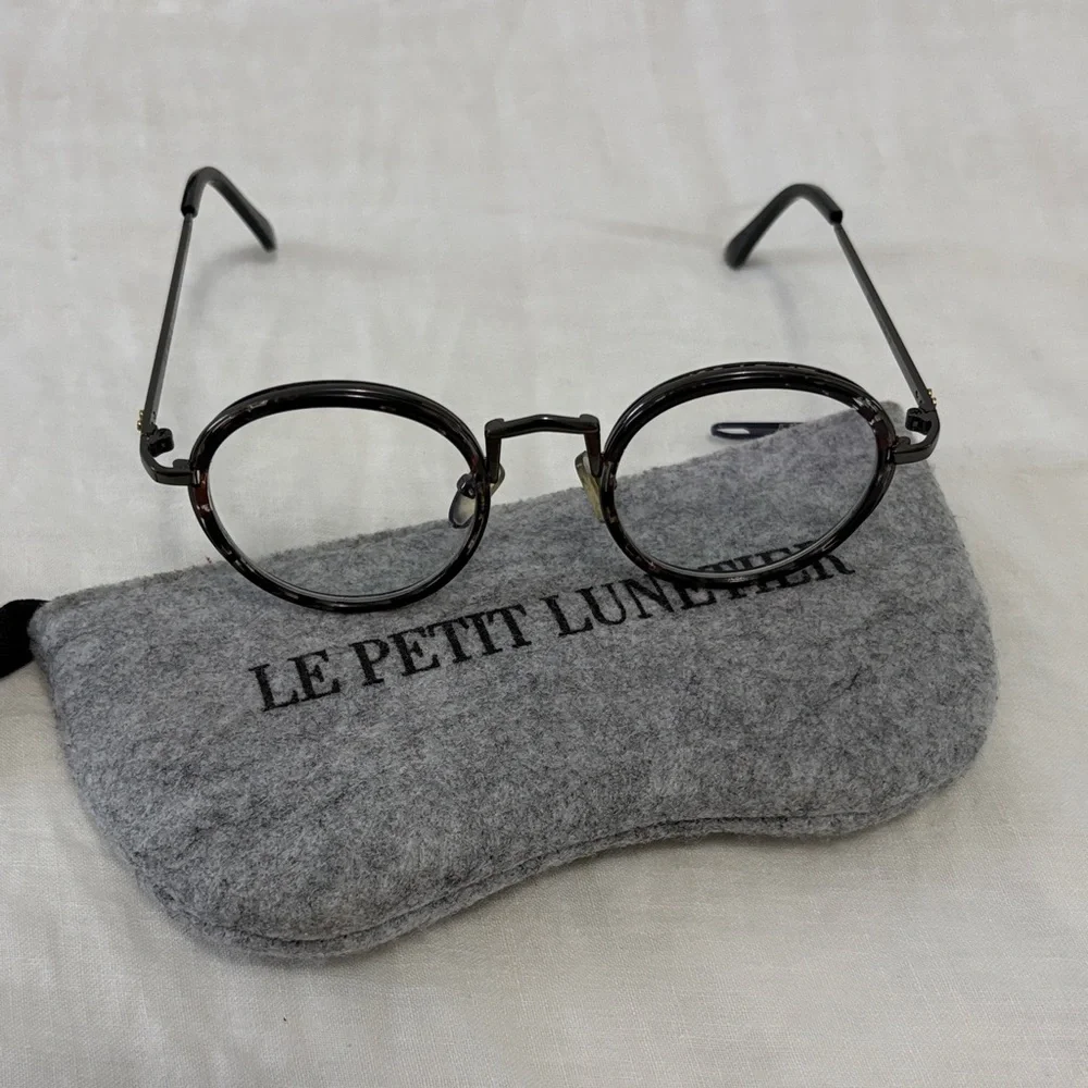 Le Petit Lunetier Brown Tortoiseshell Round Blue Light Eyeglasses - Picture 5 of 9